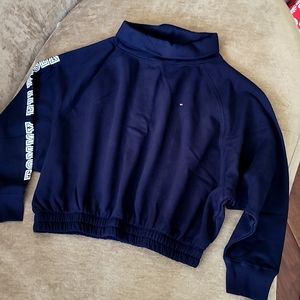 Tommy Hilfiger Navy Cropped Sweatshirt
